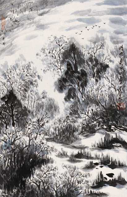 卢星堂 山水 立轴